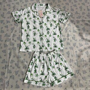Roller Rabbit Printed Short Sleeve Pajama Set
